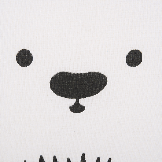 Cuscino per bambini Cuscino con immagine di orso in tessuto blu con imbottitura morbida per bambini