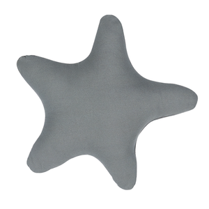 Cuscino per bambini Cuscino a forma di stella in tessuto grigio con imbottitura morbida per bambini