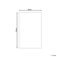 Tappeto per bambini Tessuto di cotone blu e bianco 60 x 90 cm Decorazioni per camerette rettangolari con motivo auto