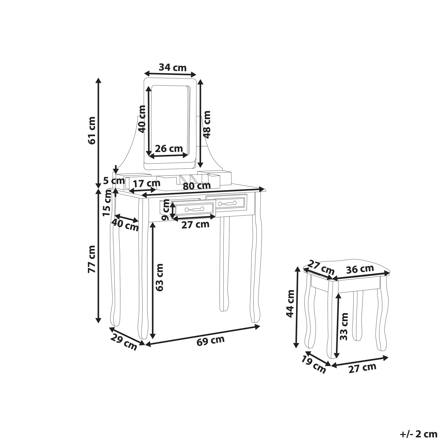 Toeletta Bianca 4 Cassetti Mobili Soggiorno Glam Design Camera Da Letto