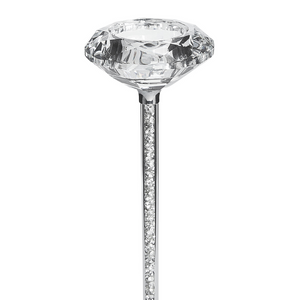 Portacandele Metallo di colore Argento Vetro in stile Glamour candeliere candelabro elegante