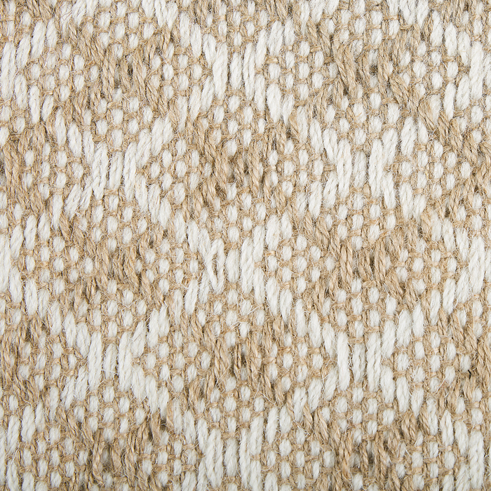 Tappeto passatoia Beige Iuta e Lana 50 x 80 cm Piccolo Tessuto a Mano Boho Corridoio Camera da Letto