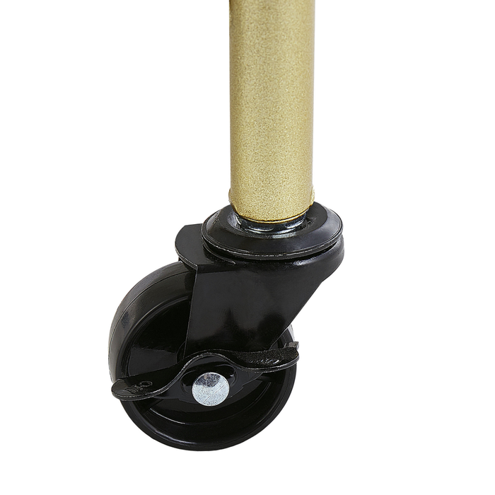 Carrello da cucina Struttura in ferro dorato Piani effetto marmo Carrello bar glamour con ruote