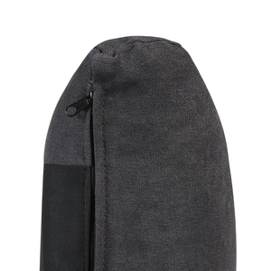 Letto imbottito moderno in ciniglia di colore grigio scuro 140 x 200 cm moderno elegante