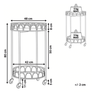 Carrello da cucina Struttura in ferro dorato Piani effetto marmo Carrello bar glamour con ruote