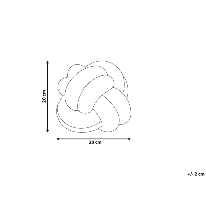 Cuscino Decorativo Cuscino Nodo Velluto Rosa 20 x 20 cm Accessori Decorativi