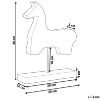 Statuetta Decorativa soprammobile leggera in legno di paulonia con supporto a forma di cavallo moderno