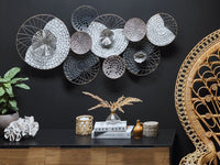 Decorazione da parete Nero e argento arte da parete in stile moderno