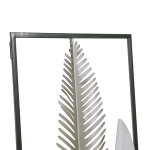 Decorazione da parete Piuma Argento e dorato Metallo arte da parete Stile Moderno