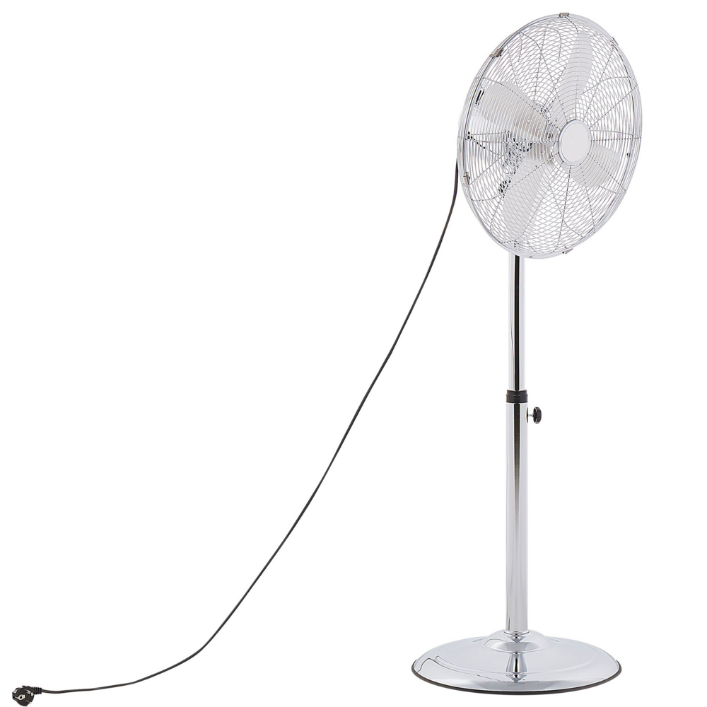 Ventilatore da pavimento in metallo regolabile in altezza in rame da soggiorno Ventilatore da terra Camera da letto moderna