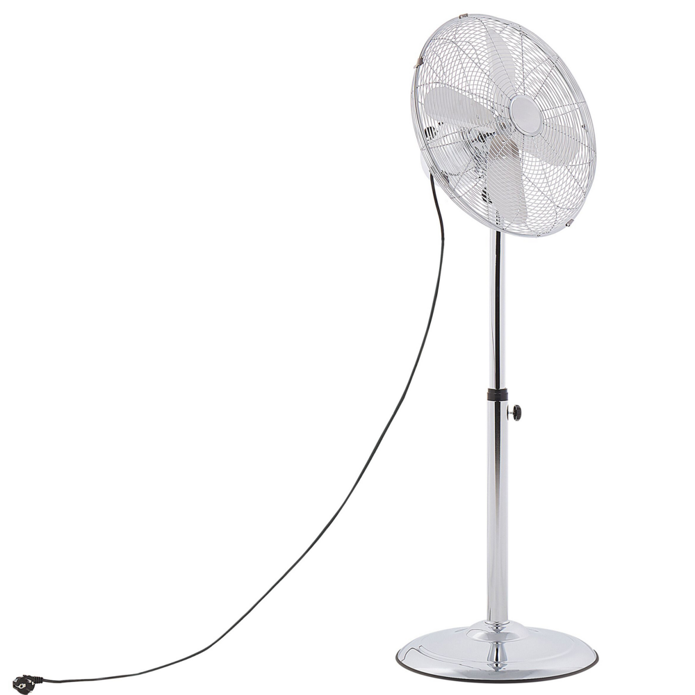 Ventilatore da pavimento in metallo regolabile in altezza in rame da soggiorno Ventilatore da terra Camera da letto moderna