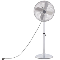 Ventilatore da pavimento in metallo regolabile in altezza in rame da soggiorno Ventilatore da terra Camera da letto moderna