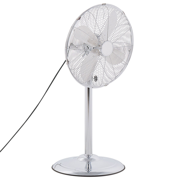 Ventilatore da pavimento in metallo regolabile in altezza in rame da soggiorno Ventilatore da terra Camera da letto moderna