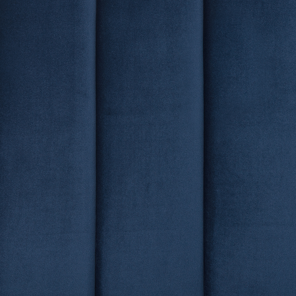 Letto imbottito velluto blu scuro e oro rete a doghe testiera alta 180 x 200 cm testata alta design retrò