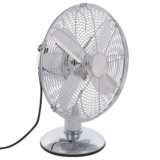 Ventilatore da scrivania Metallo Argento Modalità  a 3 velocità  Soggiorno Home Office