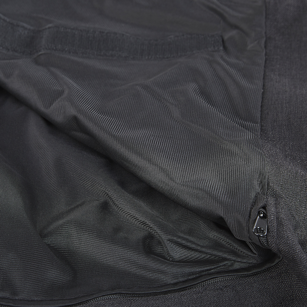 Fodera per divano in tessuto di poliestere Nero per fodera rettangolare per divano a 3 posti