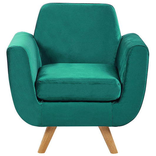 Fodera per poltrona in velluto verde di ricambio con cerniera rimovibile