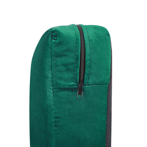 Fodera per poltrona in velluto verde di ricambio con cerniera rimovibile