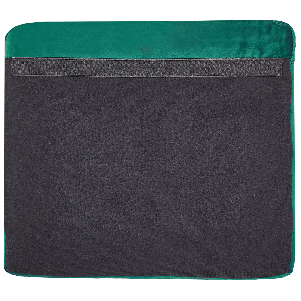 Fodera per divano a 2 posti Fodera di ricambio rimovibile con cerniera in velluto verde per divano