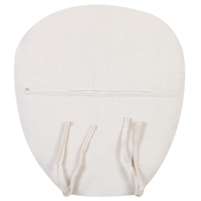 Set di 2 sedie pavone cuscino in cotone rattan beige giardino all'aperto per interni boho