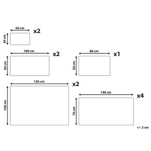 Set di 11 asciugamani Telo da bagno e tappetino da bagno per ospiti in cotone beige