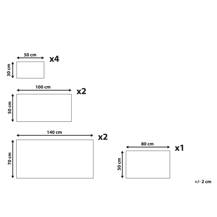 Set di 9 asciugamani da bagno e tappetino da bagno per ospiti in cotone beige
