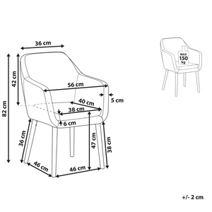 Sedia da pranzo con gambe in legno imbottite in ecopelle marrone