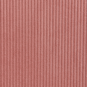 Poggiapiedi quadrato imbottito in velluto a coste rosa ottomana dal design moderno