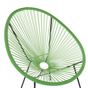 Sedia da giardino verde Rattan Sintetico Papasan stile moderno