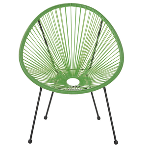 Set bistrot verde rattan sintetico 3 pezzi 2 posti stile moderno