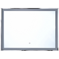 Specchio da parete a LED sospeso 90 x 70 cm Rettangolare Moderno Bagno Glamour Make-Up