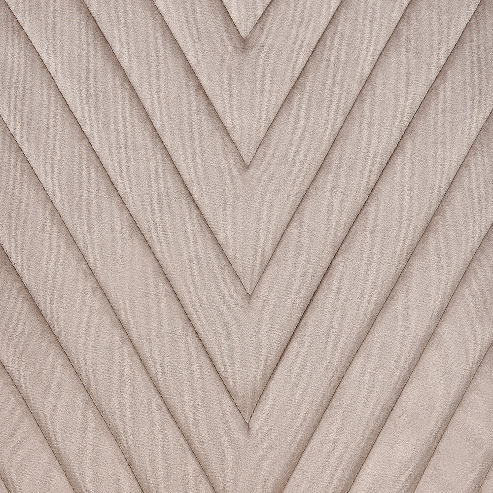 Set di 2 sedie da pranzo Sedia a sbalzo senza braccioli in velluto beige da soggiorno