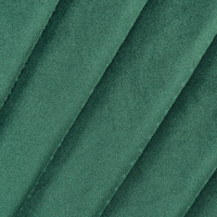 Set di 2 sedie da pranzo in velluto verde senza braccioli con schienale alto sedia a sbalzo da soggiorno