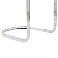 Set di 2 sedie da pranzo in velluto Nero senza braccioli con schienale alto sedia a sbalzo da soggiorno