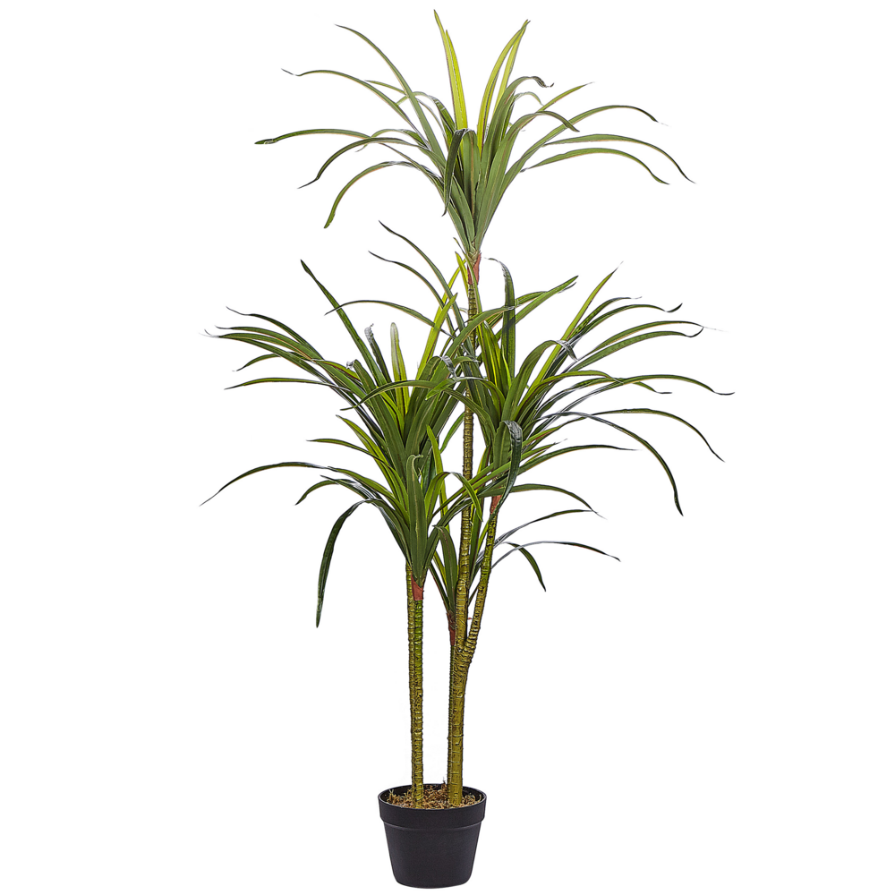 Dracaena artificiale in vaso in materiale sintetico verde 147 cm Accessorio decorativo per interni