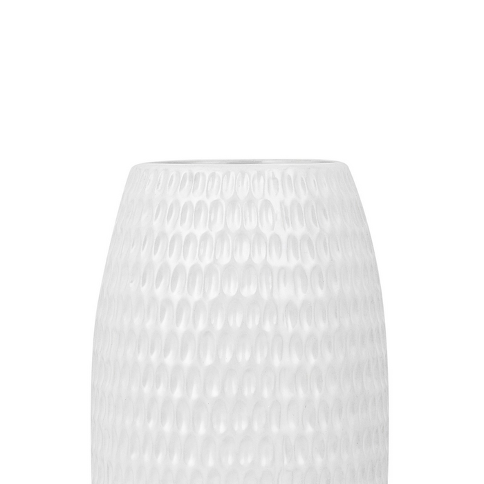 Vaso da Tavolo Decorativo gres porcellanato Bianca 25 cm stile moderno boho esterno interno