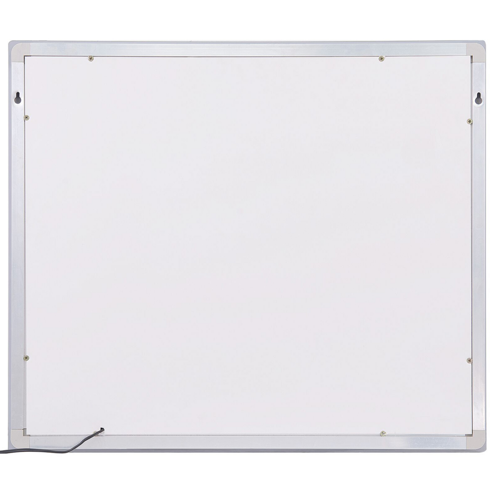 Specchio da Parete con LED in Vetro Trasparente 60 x 70 cm Rettangolare Illuminato