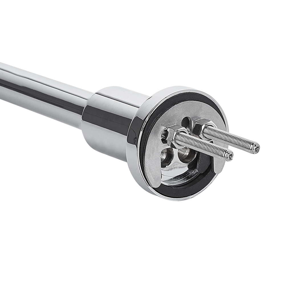 Miscelatore Lavabo Argento Metallo Lucido Ottone Bagno Moderno Rubinetto A Doppia Leva