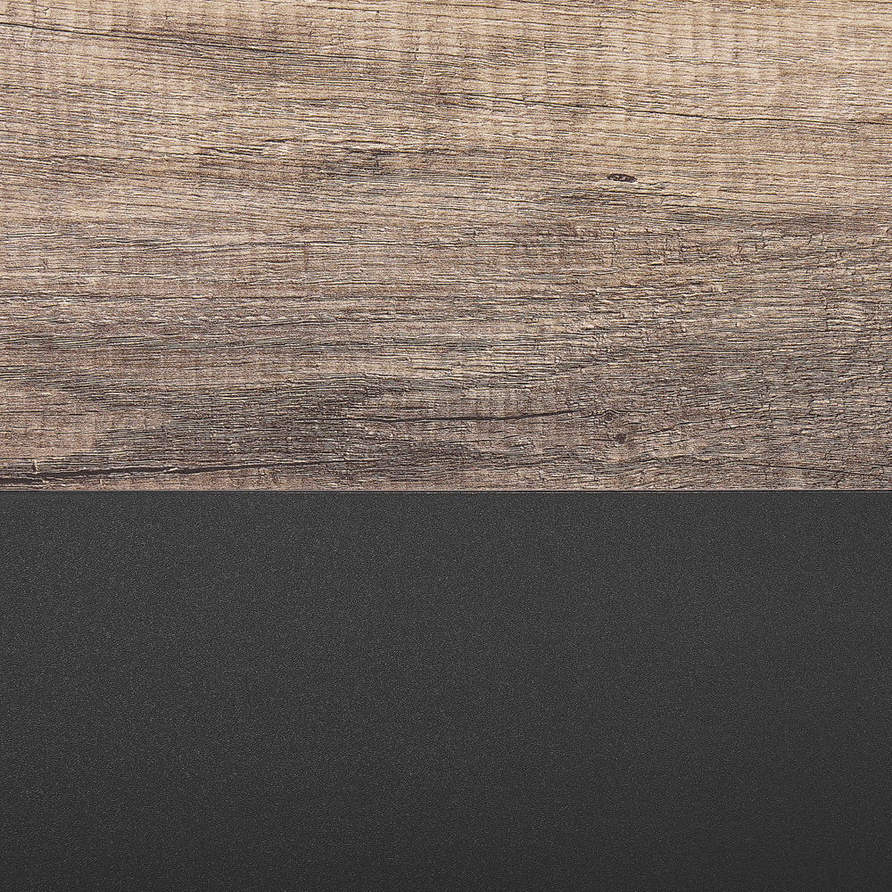 Mobile TV in legno chiaro e truciolare Nero per mensole TV 68'' ante fori passacavi design moderno