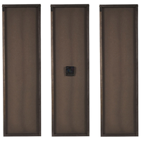 Orologio da parete in legno chiaro 3 pezzi 75 x 75 cm con struttura in metallo Nero fatto a mano