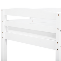 Letto a castello letto doppio con cassetti in legno di pino bianco singola misura 90 x 200 per bambini in cameretta