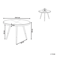 Tavolino Nero Effetto Legno Base dorato Soggiorno stile moderno