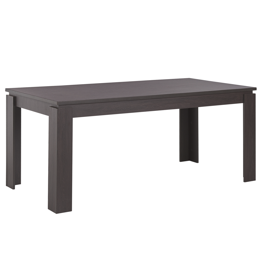 Tavolo da pranzo MDF legno scuro 180 x 90 cm moderno 6 persone minimalista scandinavo
