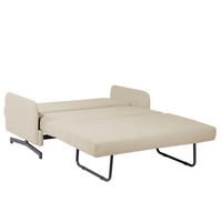 Divano Letto Tessuto Beige 2 Posti Soggiorno in stile Moderno contemporaneo soggiorno