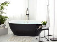 Vasca da Bagno Nero Freestanding 150 cm in Acrilico Sanitario Moderna