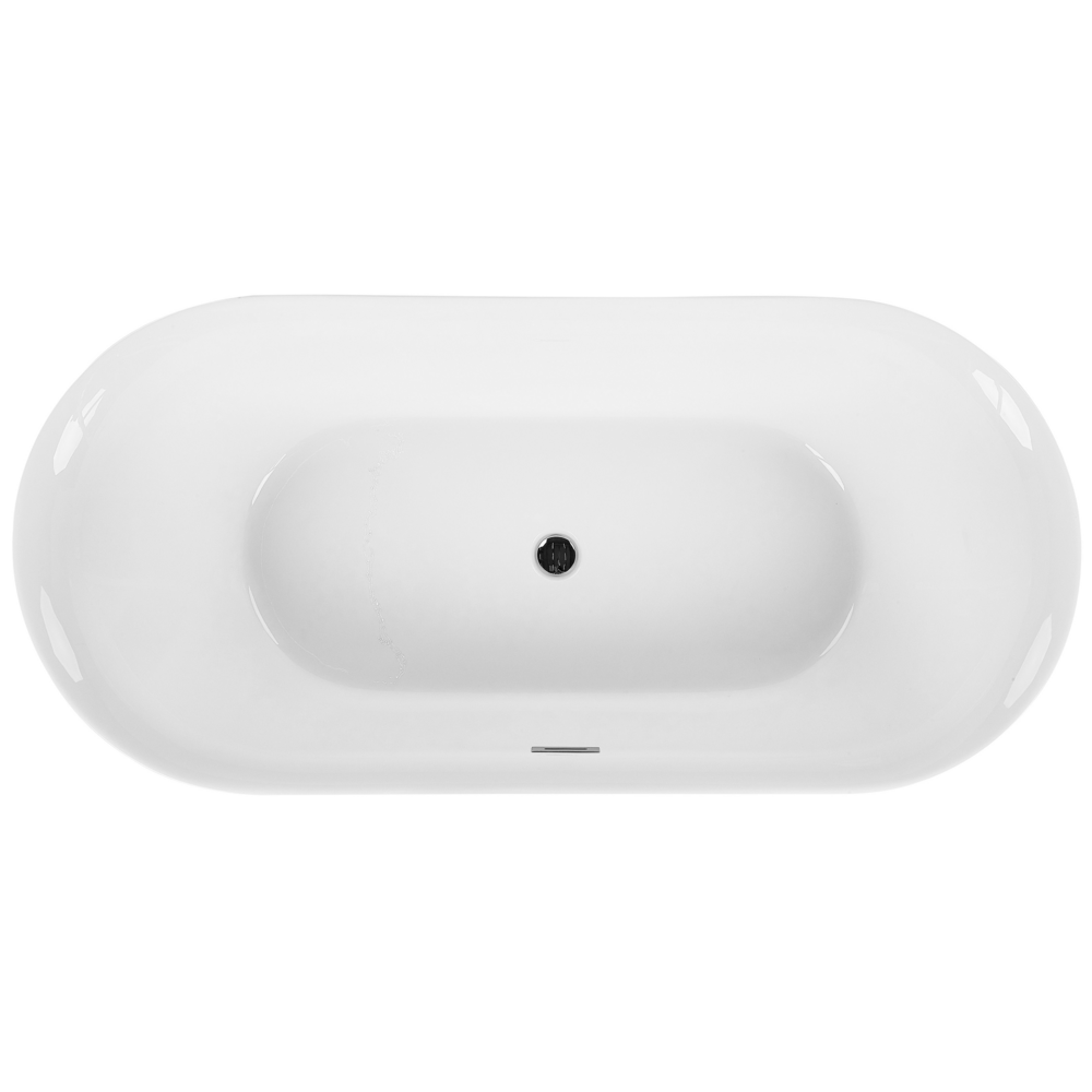 Vasca da Bagno Nero Freestanding 160 cm in Acrilico Sanitario Moderna