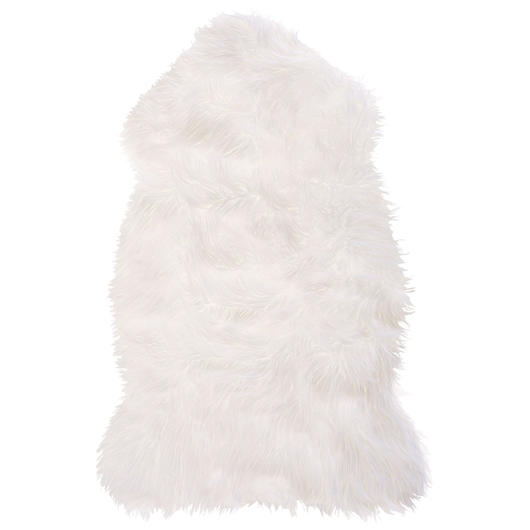 Tappeto in Tappeto finta pelle di montone bianco 53 x 88 cm alto pelo rustico