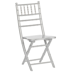 Set di 4 Sedie Pieghevoli Sedie Sala da Pranzo in Legno di Faggio Argento Stile Contemporaneo