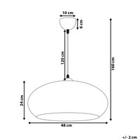 Lampada a Sospensione lampadario Vintage in Metallo dorato illuminazione