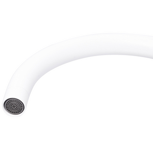 Rubinetto per vasca da bagno Rubinetto per vasca freestanding in acciaio inox in ottone bianco con doccetta Design moderno